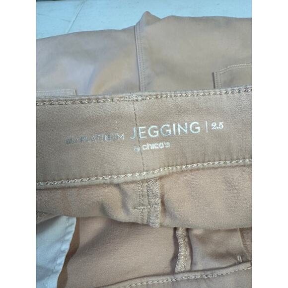 Chico's The Platinum Jegging 2.5 Pink Women Pants Large 14 - Picture 8 of 9